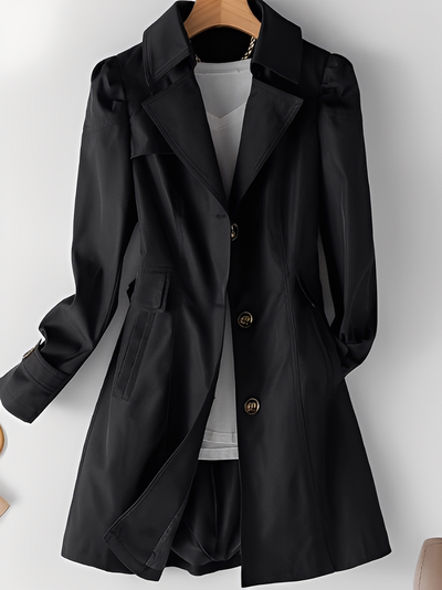 Hillary - Abrigo Trench de Cachemira Casual para Mujeres