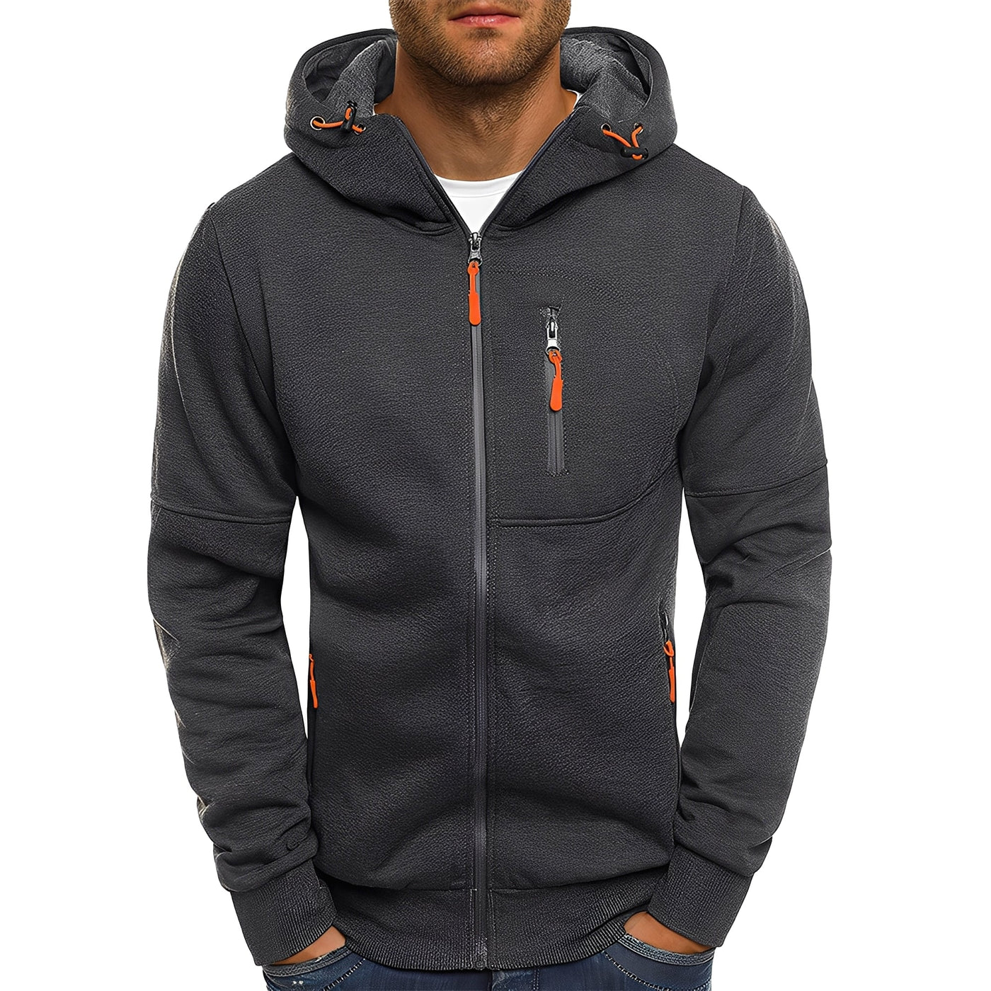Lowell - Casual, elegante chaqueta con capucha para hombres