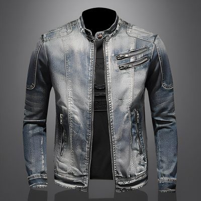 Lucas - Elegante chaqueta de jeans con bolsillos para hombres