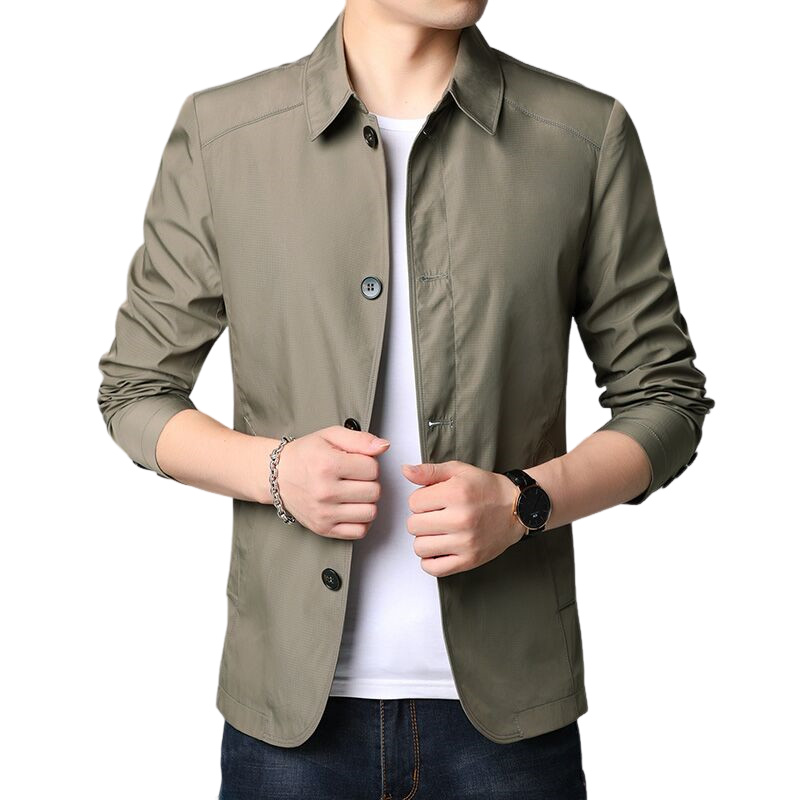 Fredric - Chaqueta casual, suelta, rompevientos para hombres