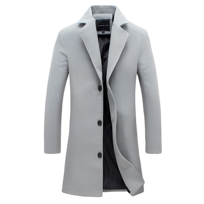 Peyton - Abrigo de invierno formal de lana para hombres