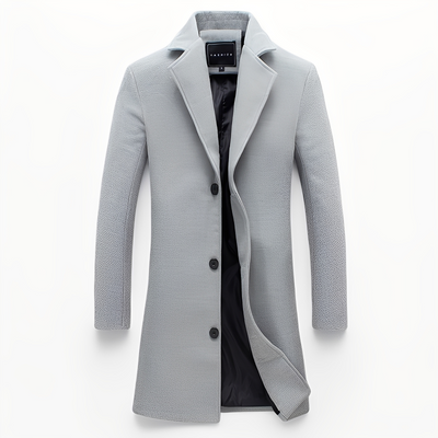 Johnson - Elegante formal abrigo de lana para hombres