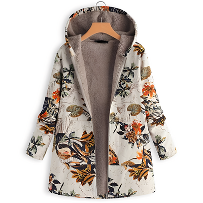 Olyvia - Chaqueta vintage con estampado para mujer