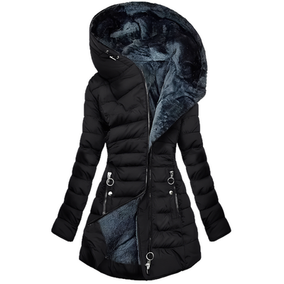 Jasmine - Moderna chaqueta de invierno con capucha para mujeres