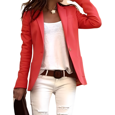 Heather - Blazer casual con solapa para mujeres
