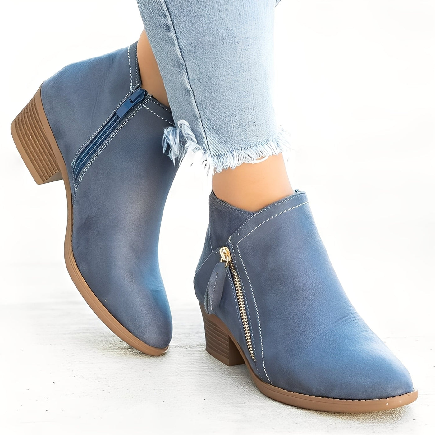 Mirabelle - Botines elegantes con cremallera para mujeres
