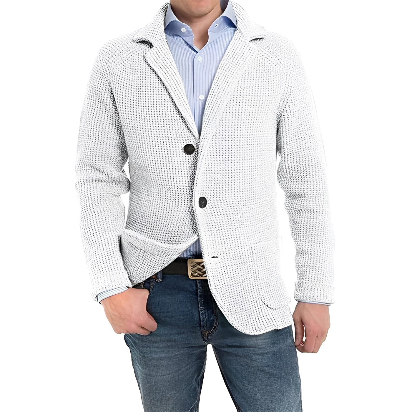 Richard - Elegante Chaqueta con Bolsillos de Solapa para Hombres