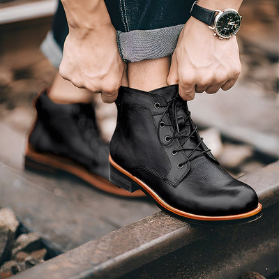Chester - Botas de cuero retro-Martin para hombres