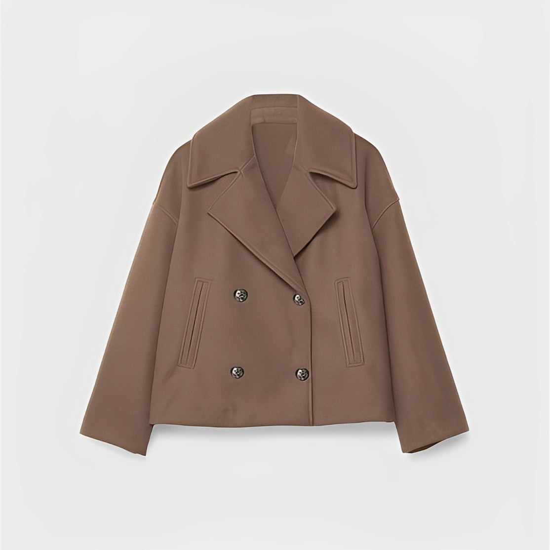 Abegail - Chaqueta corta holgada y casual para mujeres