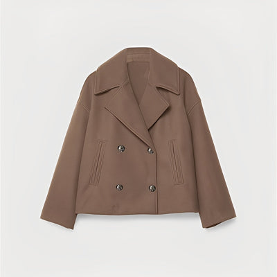 Abegail - Chaqueta corta holgada y casual para mujeres