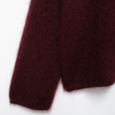 Valorie - Suéter casual de mezcla de mohair para mujeres