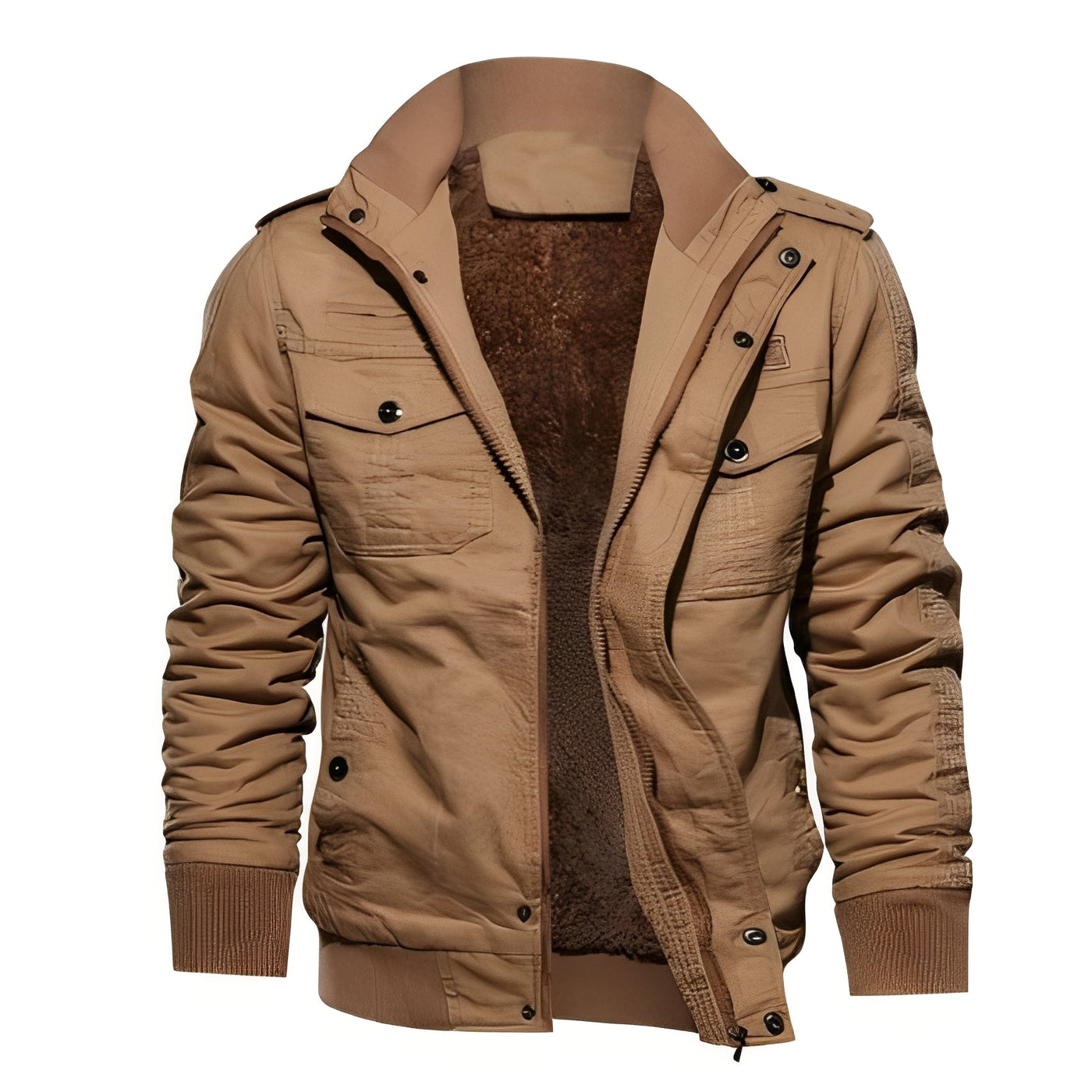 Gary - Elegante chaqueta de forro polar con bolsillos para hombres