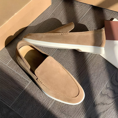 Dwayne - Elegantes mocasines de cuero planos para hombres