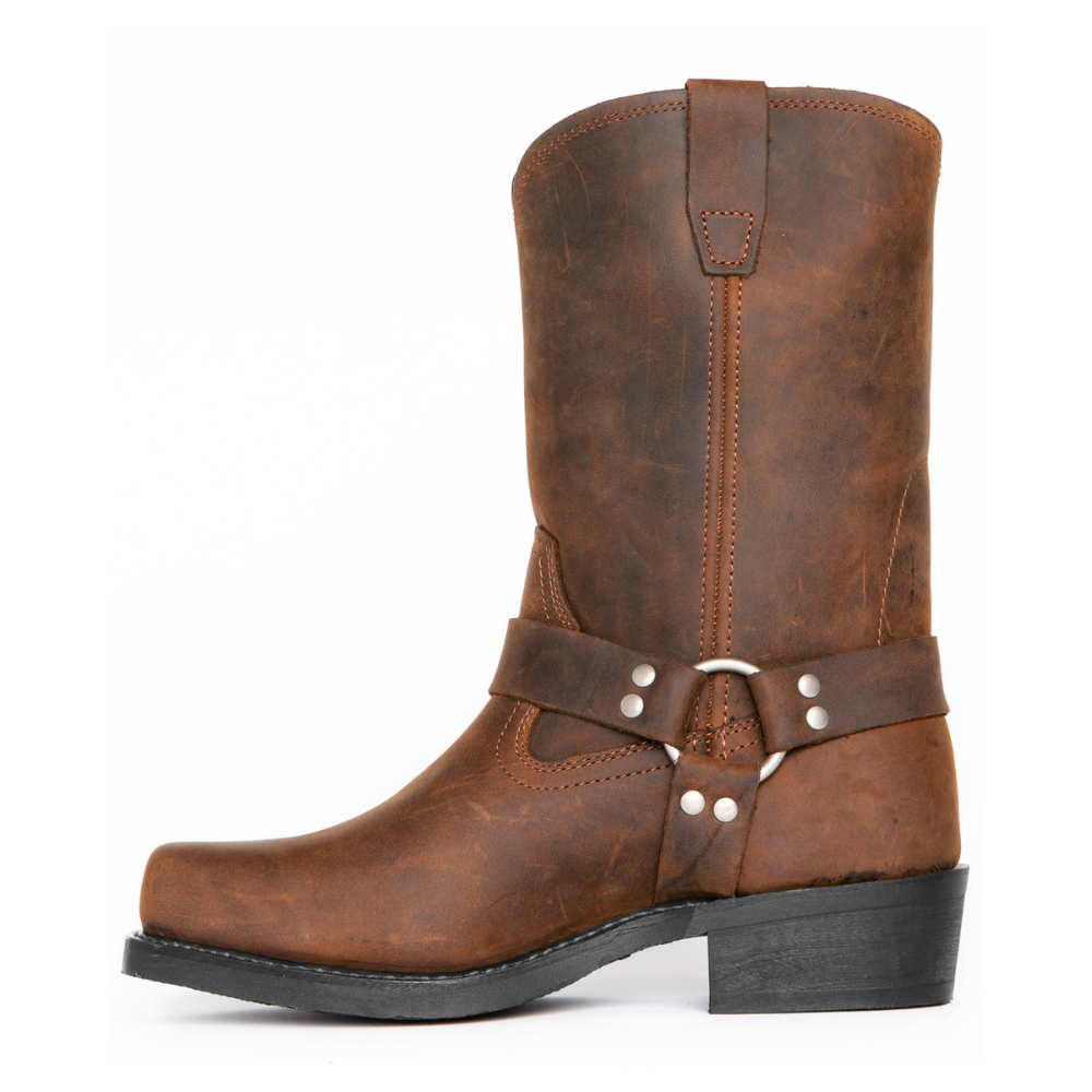 Crofton - Botas Vaqueras de Cuero Casuales para Hombres