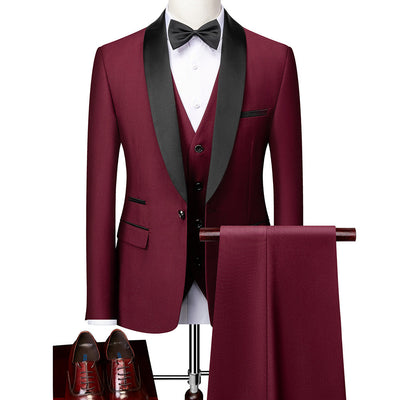 George - Traje formal de 3 piezas Slim-Fit para hombres