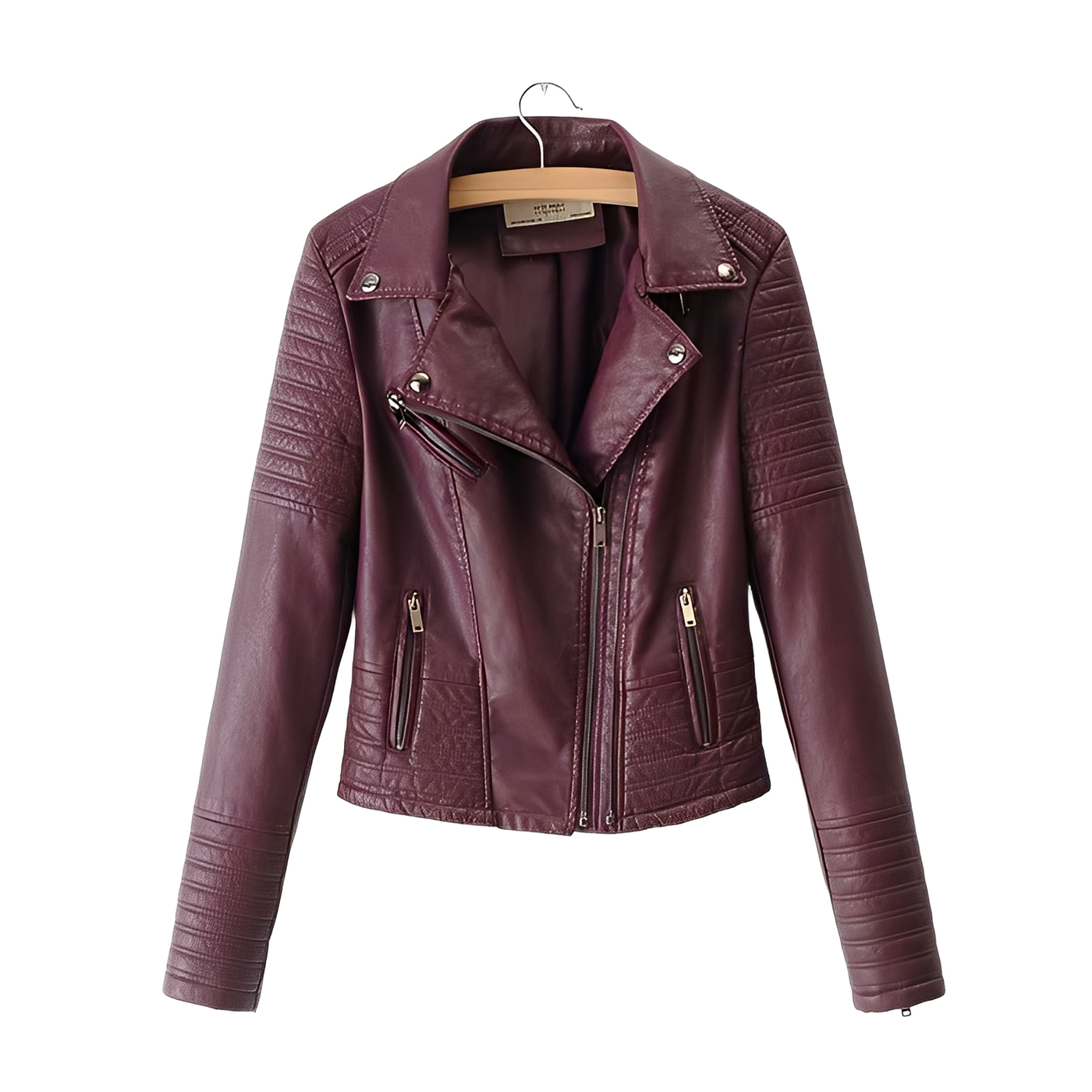 Cherie - Elegante chaqueta de cuero ajustada para mujeres