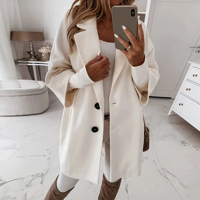 Lindsie - Chaqueta holgada con botones para mujer