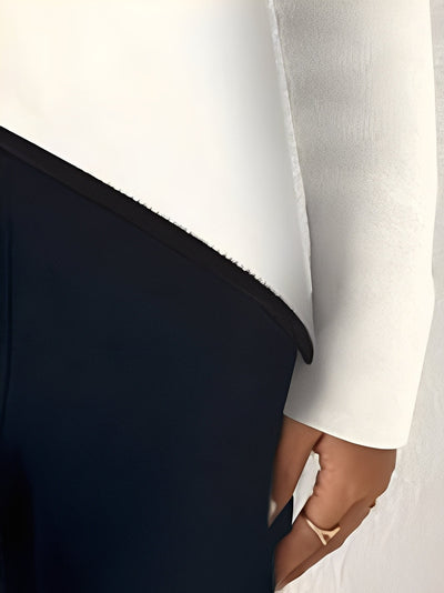 Ashlea - Elegante Pullover de Punto de Cruz para Mujeres
