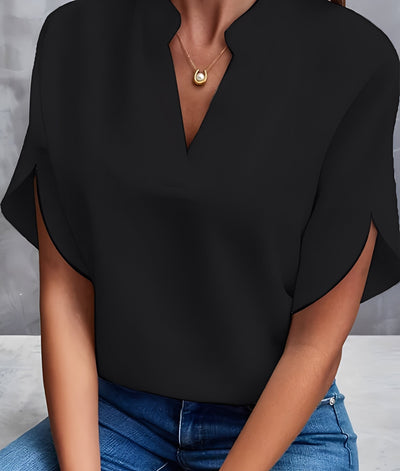 Chantelle - Blusa sencilla con cuello en V para mujeres
