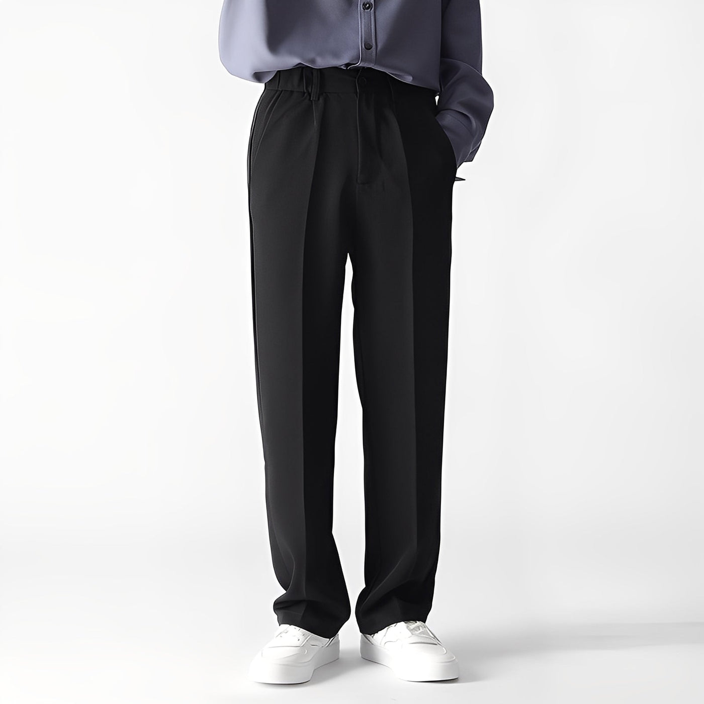 Dewey - Pantalón drapeado de corte relajado para hombres