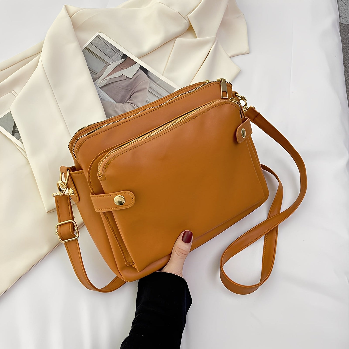 Michaela - Clásica Bolso de Cuero para Mujeres