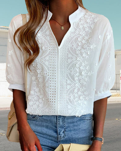 Dina - Blusa Elegancia Bordada