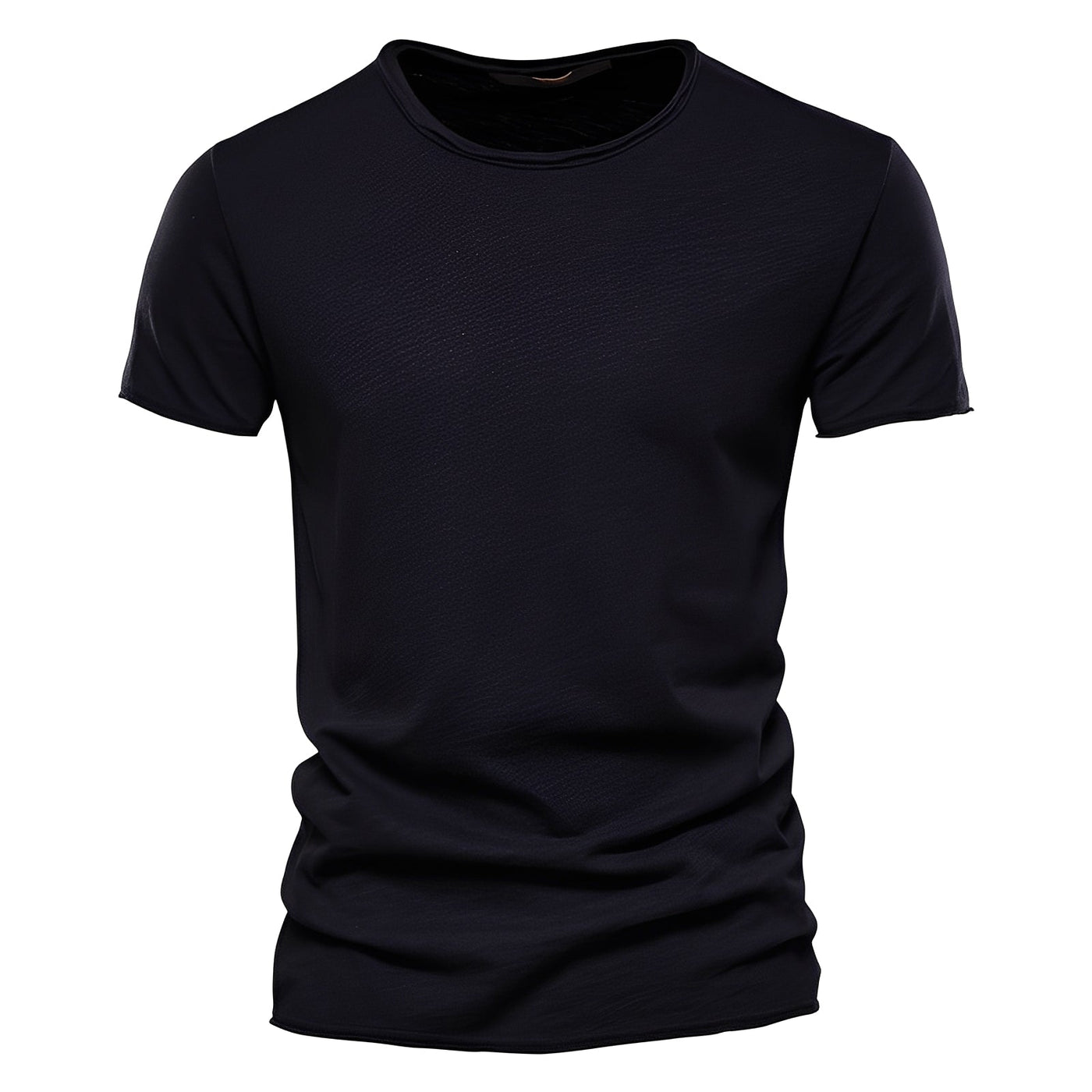 Roderick - Camiseta Casual de Manga Corta de Algodón para Hombres