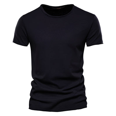 Roderick - Camiseta Casual de Manga Corta de Algodón para Hombres