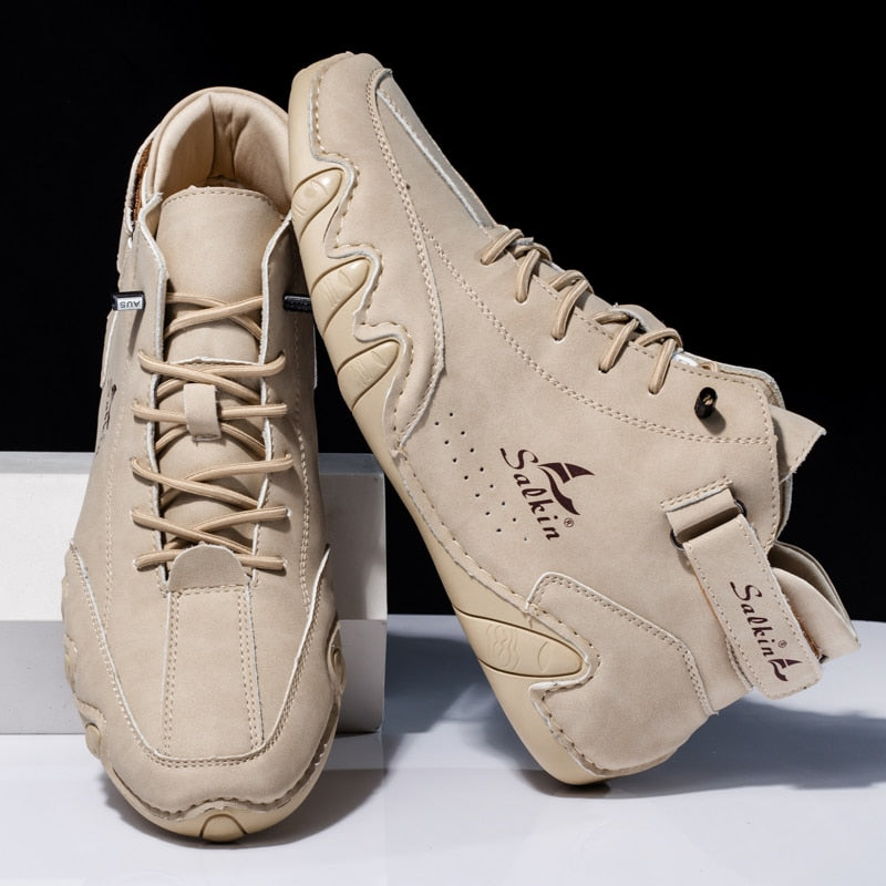 Sergio - Zapatos de Cuero Ortopédicos para Hombres