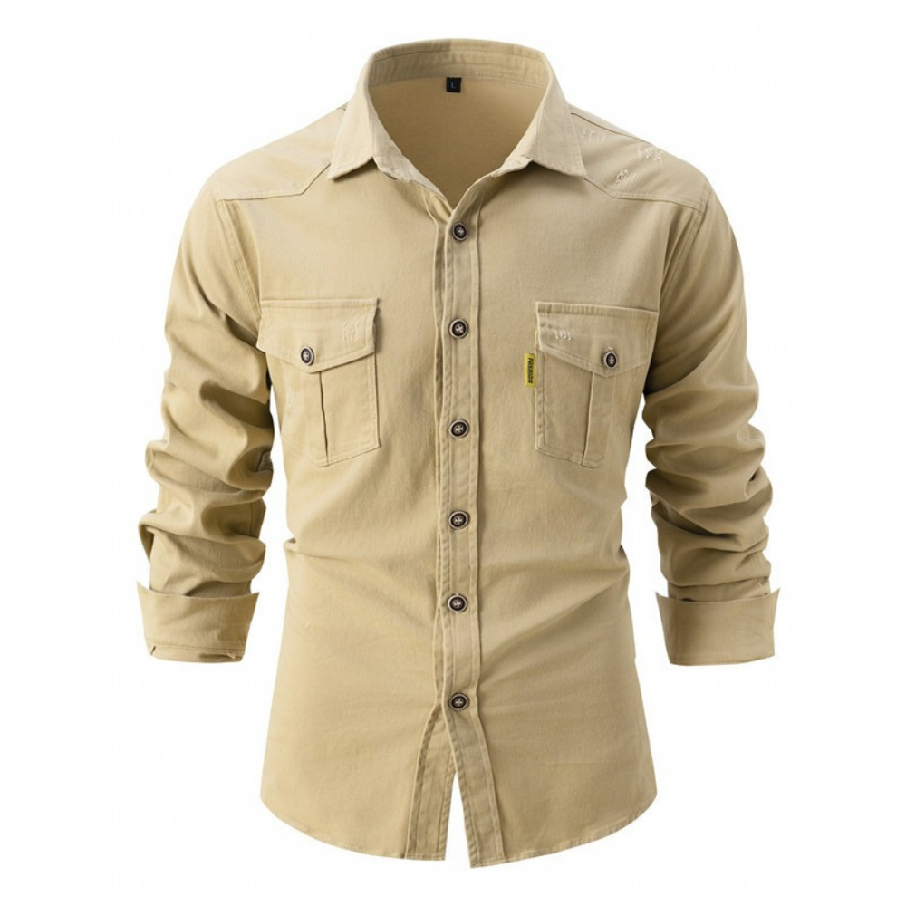 Marlon - Camisa casual, cómoda y elástica para hombres