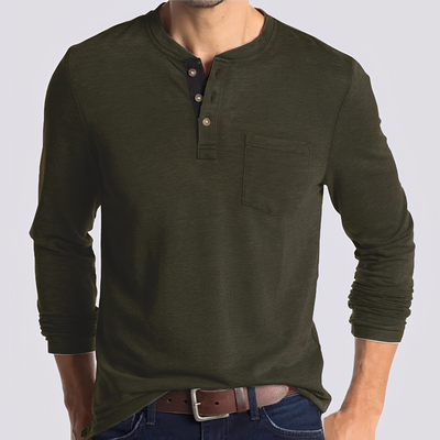 Dashiell - Camisa Casual de Manga Larga para Hombres