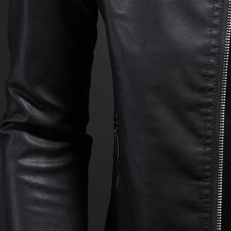 Wendell - Elegante chaqueta de cuero ajustada para hombres