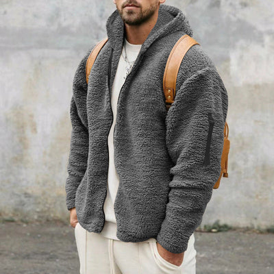 Burton - Chaqueta de peluche con capucha para hombres