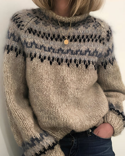 Layne - Elegante suéter de punto con cuello alto para mujer