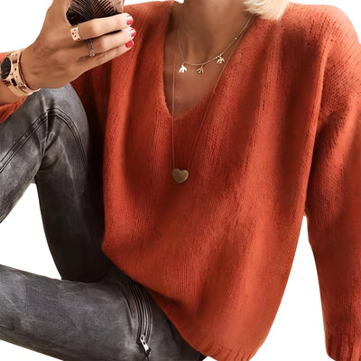 Dorris - Suéter casual y sencillo con mangas largas para mujeres