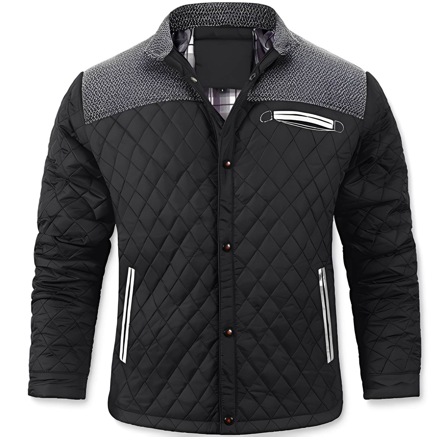 Alvin - Casual, chaqueta acolchada para hombres