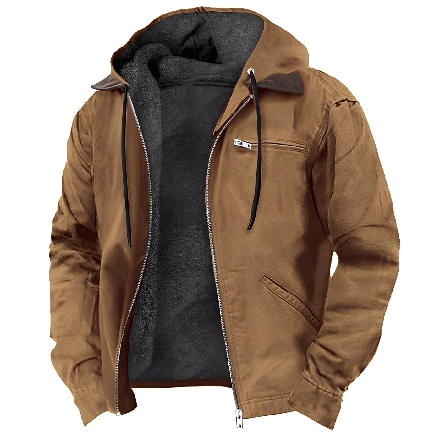 Dwayne - Chaqueta de forro polar con capucha para hombres