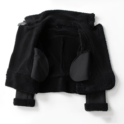 Serrena - Cálida, suave chaqueta de cuero para mujeres