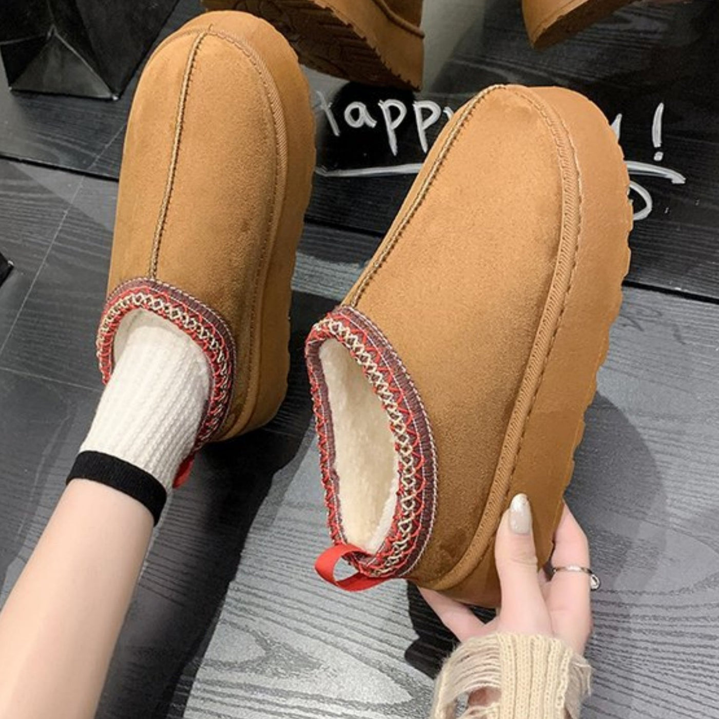 Audrey – Botas de Nieve Estilo de Moda Muffin