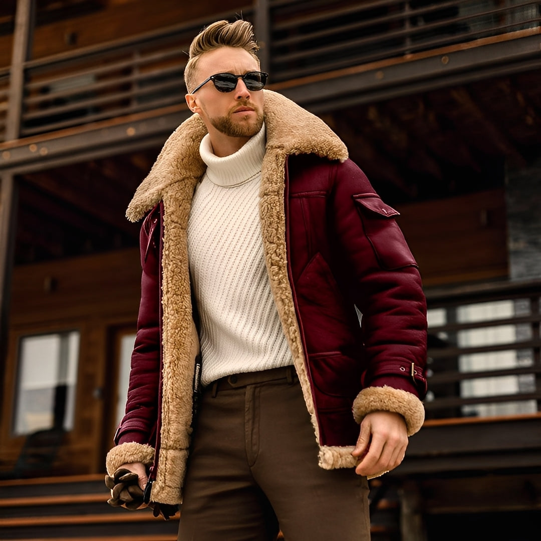 Jarod - Elegante chaqueta de invierno con forro polar para hombres