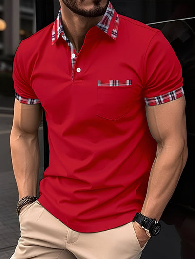 Ryker - Elegante camiseta polo con bolsillo para hombres