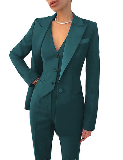 Keanna - Conjunto formal de negocios de tres piezas para mujeres