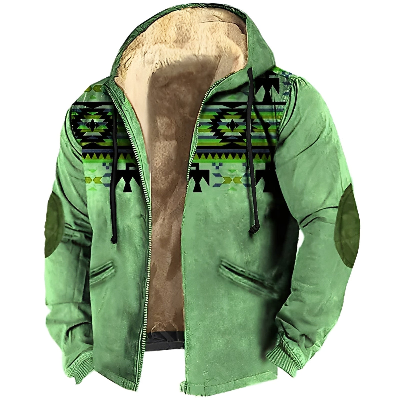 Terrance - Chaqueta con capucha estilo tribal para hombres