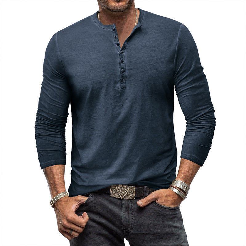 Clifford - Clásica camisa lavada con botones para hombres