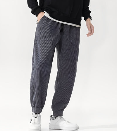 Nicholas - Pantalones de Correr Elegantes de Pana para Hombres