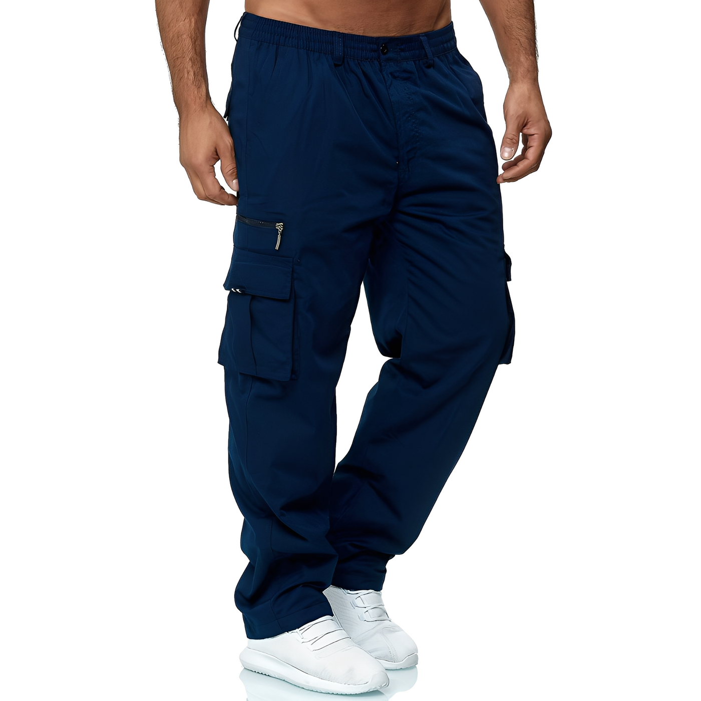 Randolf - Cómodo, relajado pantalón cargo para hombres