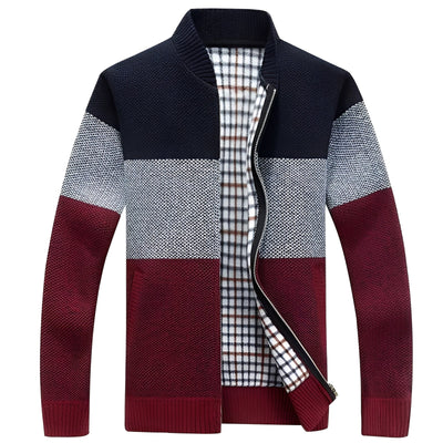 Samson - Chaqueta casual con forro de polar para hombres