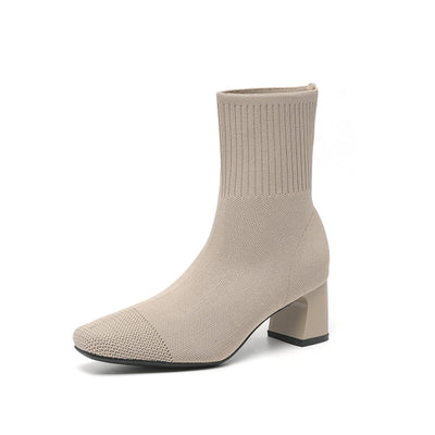 Elisha - Botas casuales y cálidas con tacón para mujer