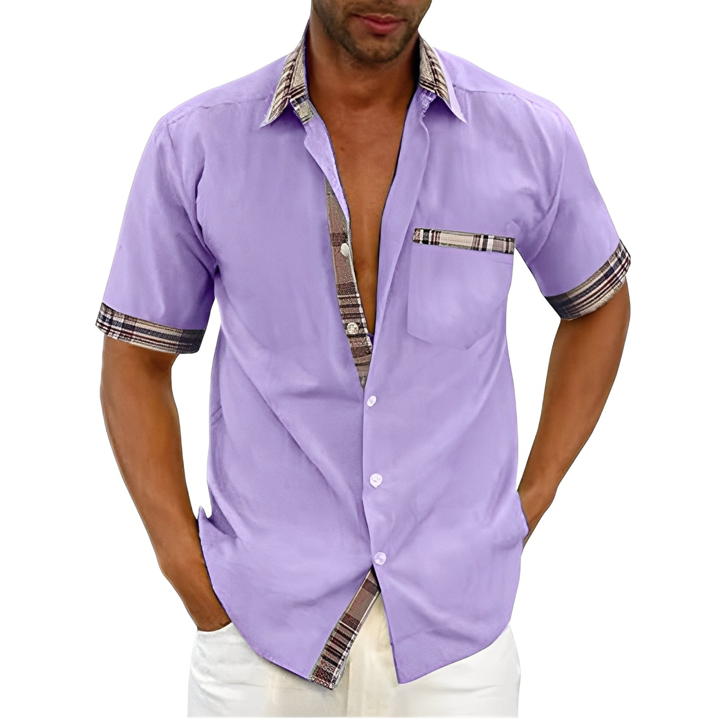 Marvin - Camisa Corta Casual para Hombres