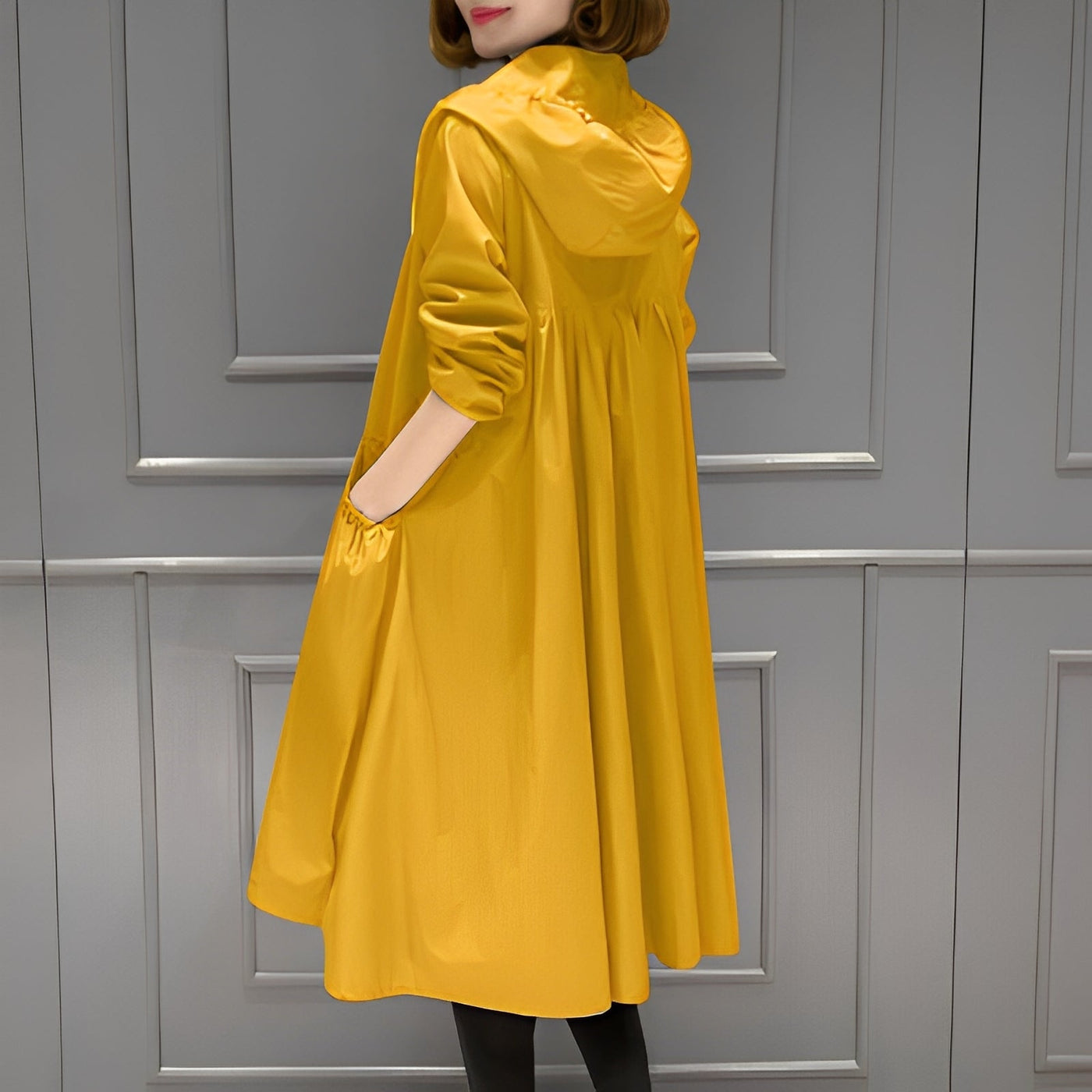 Margarette - Elegante impermeable con capucha para mujeres